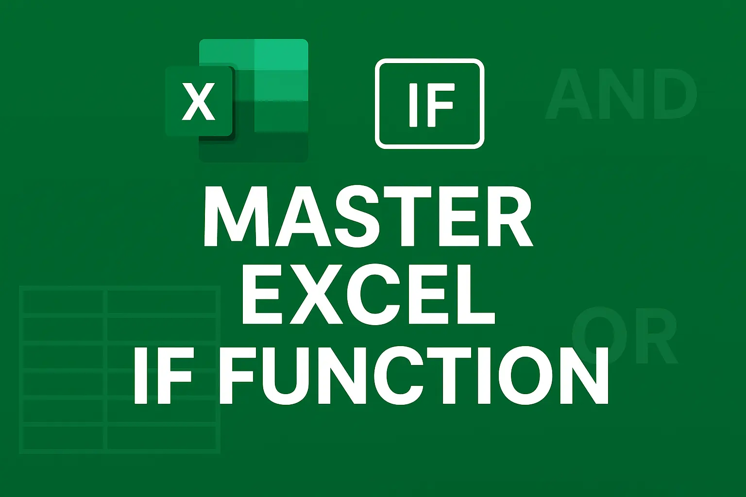 Excel IF function tutorial - Learn how to use logical formulas with examples