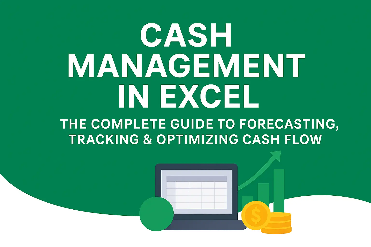 Cash management in Excel with charts, dashboards, and financial planning tools